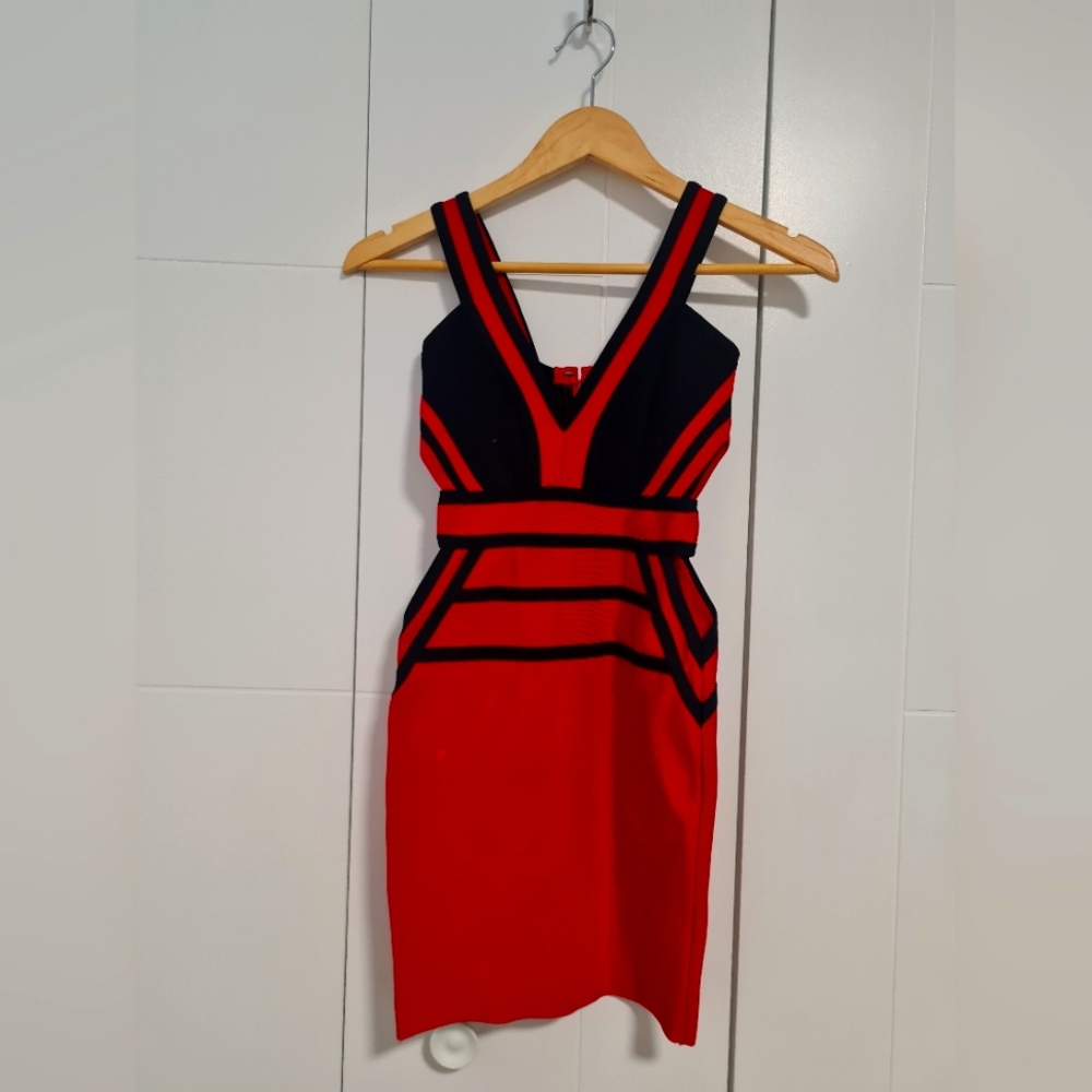 Red bandage dress XS